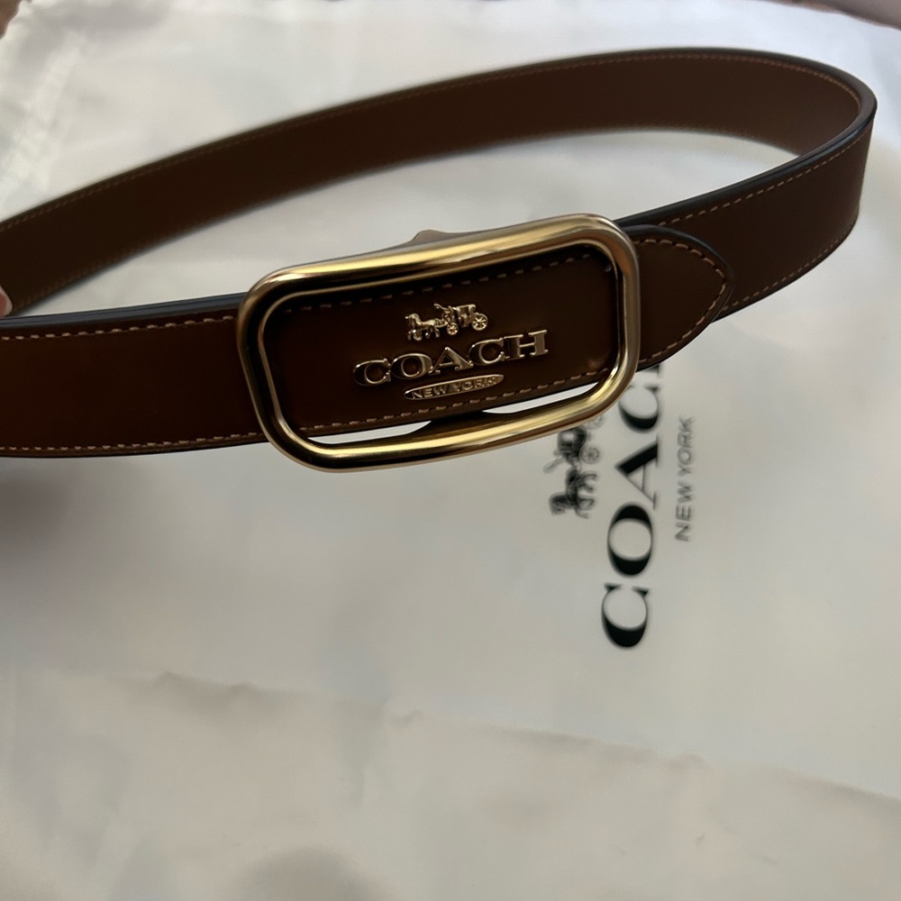 Coach Morgan Rectangle Buckle Belt, 25 Mm